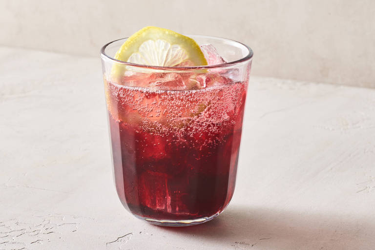 A tinto de verano in New York, June 23, 2023. The irresistible combination of red wine and citrusy soda has been a longtime favorite in Spain Ñ and itÕs perfect for at-home bars, too. Food styled by Maggie Ruggiero. (James Ransom/The New York Times)