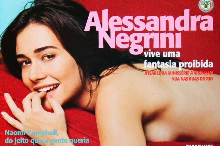 Não sou bi, mas roubei do meu namorado a Playboy da Alessandra Negrini