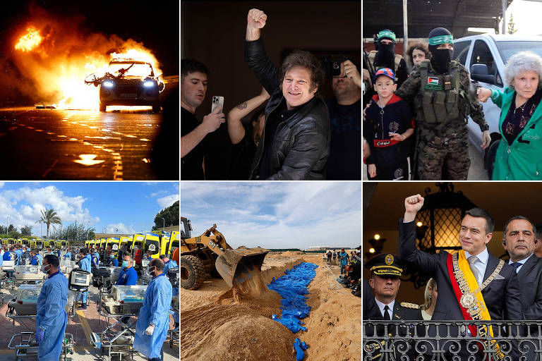 O mundo em 15 fotos. Hamas, Israel, Milei, Irlanda, India