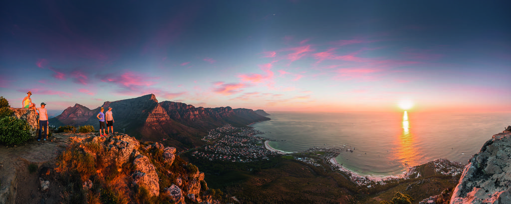 Panorama da Table Mountain, na Cidade do Cabo, na África do Sul