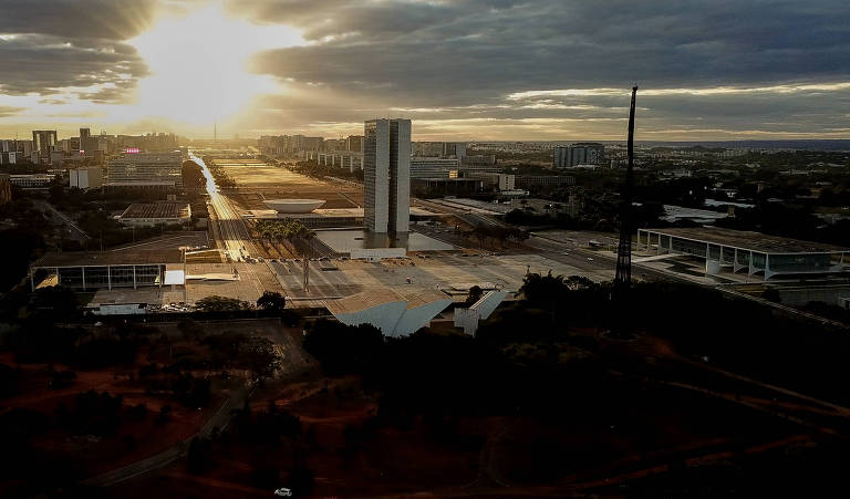 Praça dos três Poderes, em Brasília
