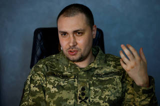 FILE PHOTO: Ukraine's Military Intelligence chief Budanov attends an interview with Reuters in Kyiv