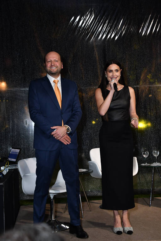 A presidente do Instituto Nelson Wilians, Anne Wilians, e o advogado Nelson Wilians