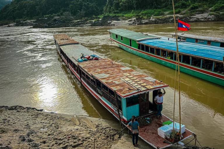 Veja imagens da viagem de Robson Jesus da Tailândia ao Laos, de canoa