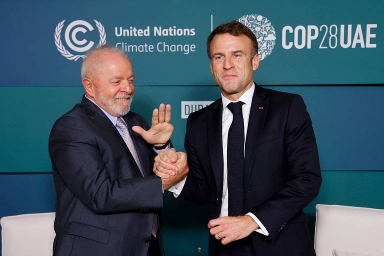 Lula e Macron se reuniram em Dubai, durante a COP28