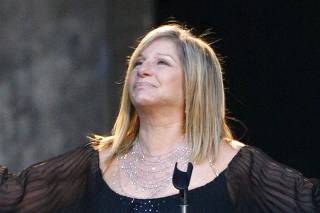 File photo of U.S. entertainer Barbra Streisand on the stage in Berlin