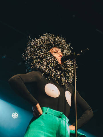 A cantora irlandesa Róisín Murphy durante show no Audio, em São Paulo