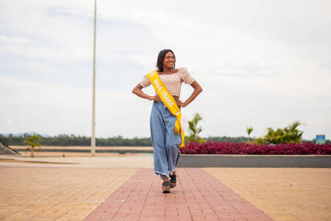 Paola Abache, 23, indígena warao refugiada no Brasil e Miss Trans Roraima 2023, em Boa Vista (RR) / 16.nov.23 / Boa Vista (RR)