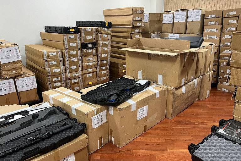 Milhares de armas localizadas pela operação