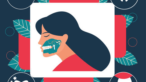 Gnathology or orthodontics concept Flat Vector illustration, masticatory system, including its functional disturbances and jaw joint and temporo - mandibular joint treatment. Can be used as template f - (Photo: Nadezhda Popova/Adobe Stock)