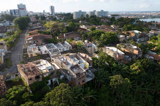 A view of an area where houses were removed after Maceio's city Civil Defense Office warned that Braskem salt mine is at imminent risk of collapse, in Maceio