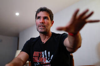 Mexican presidential hopeful Eduardo Verastegui speaks during an interview with Reuters, in Mexico City