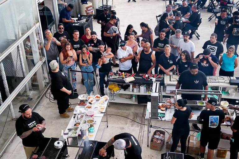 Imagem da primeira edição da Copa Burger Crew, em São Paulo