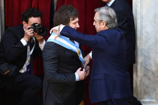 President-elect Milei's swearing-in ceremony, in Buenos Aires