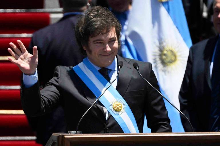 Veja imagens da posse de Javier Milei, novo presidente da Argentina