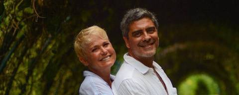 Junno Andrade com a esposa Xuxa Meneghel