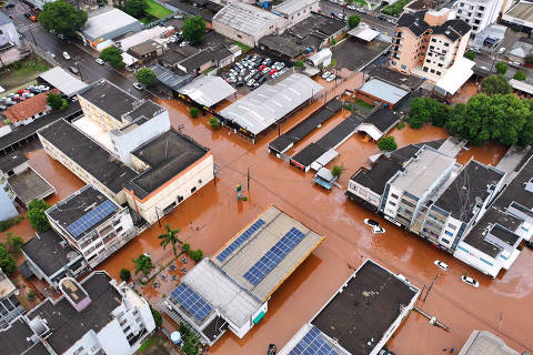 XANXERE, SC, 10-12-2023  -  Um homem morreu e ao menos 22 pessoas ficaram desalojadas após forte chuva atingir Xanxerê, na região oeste de Santa Catarina neste domingo (10). (Foto: Prefeitura de Xanxerê )