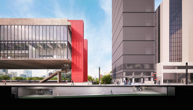 Veja a projeção da expansão do Masp, que incluirá o edifício Pietro Maria Bardi em sua estrutura