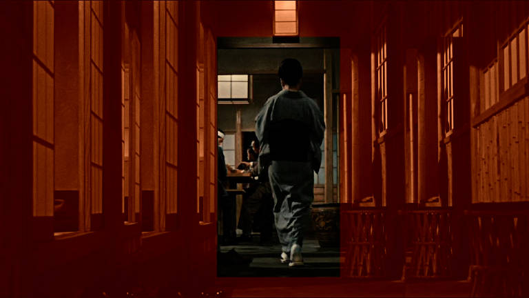 Fotograma do filme Sem Título # 5: A Rotina terá seu Enquanto, de Carlos Adriano, que faz remixagem visual do último filme de Ozu (A Rotina Tem seu Encanto)