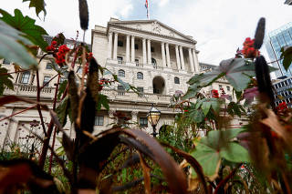 FILE PHOTO: General view of the Bank of England building, in London