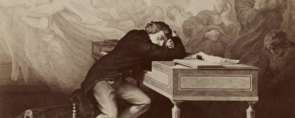 Gravura 'Beethoven', de Aimé de Lemud, de 1890