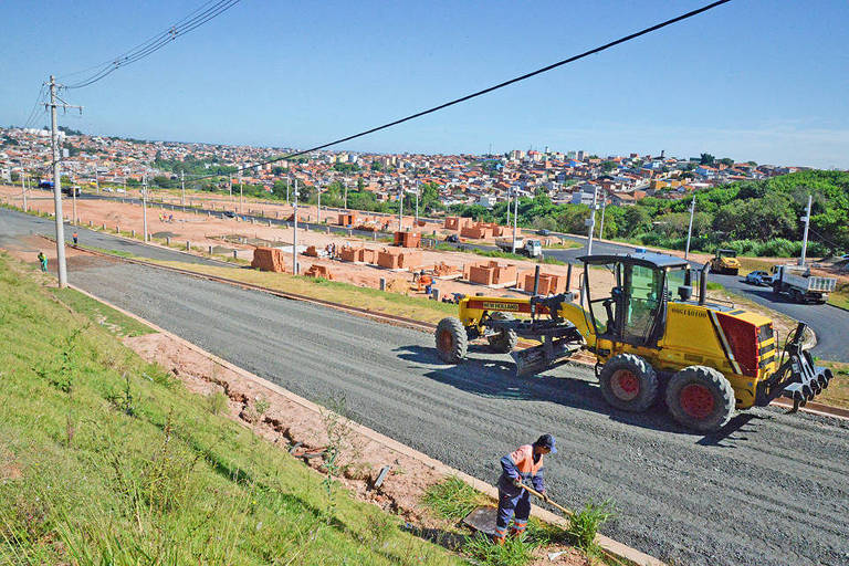 Loteamento Residencial Mandela, que vai abrigar mais de 100 famílias, em Campinas