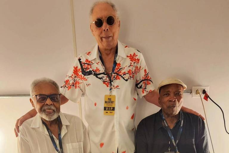 Gilberto Gil, Jards Macalé e Milton Nascimento vão juntos a show de Paul McCartney, no RJ