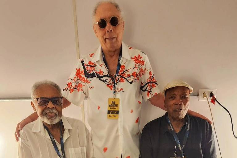 Gilberto Gil, Jards Macalé e Milton Nascimento vão juntos a show de Paul McCartney