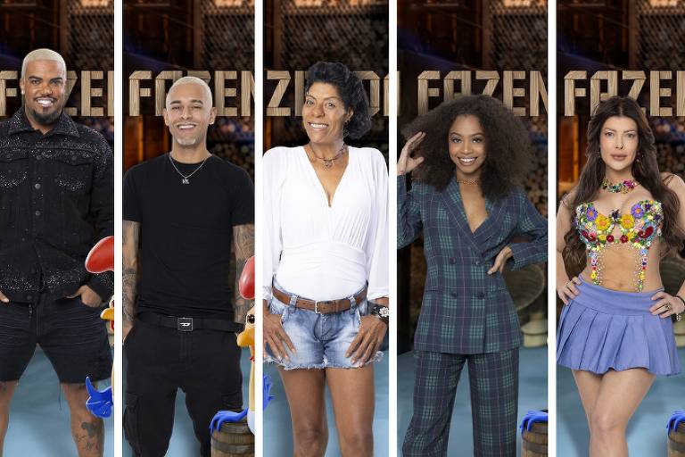 Saiba quem são os peões que estão na décima formação da roça de A Fazenda  14 - Reality Show - O Planeta TV