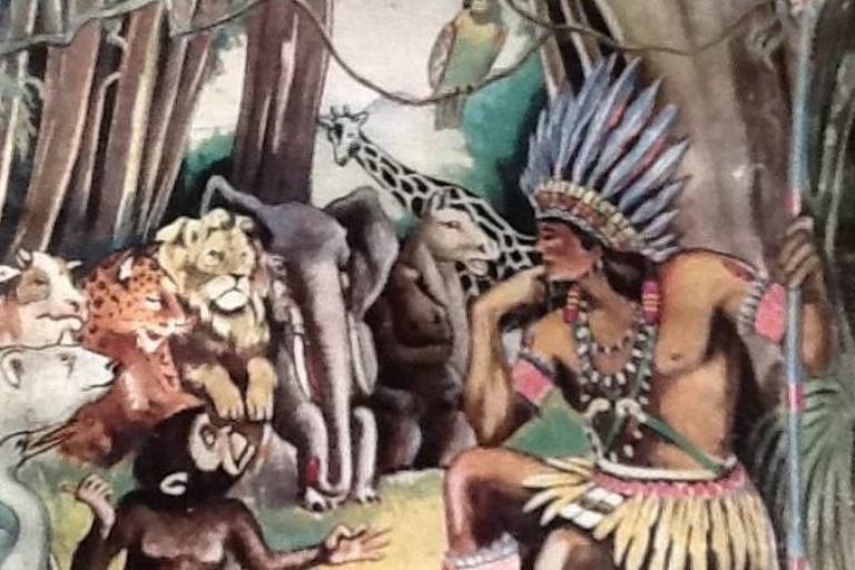 A curiosa origem do Vovô Índio, personagem criado para substituir Papai Noel no Brasil; Trecho da capa do livro de Christovam de Camargo
