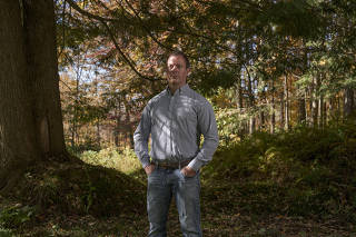 Renny Babiarz at his home in Vermont, Oct. 4, 2023.  (John Tully/The New York Times)
