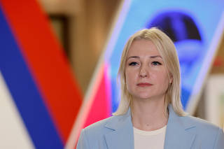 FILE PHOTO: Yekaterina Duntsova, former journalist who plans to run for Russian president in 2024, visits election commission office in Moscow