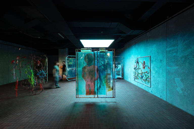Instalação de Julién Creuzet, que participou da Performa Biennal em Nova York