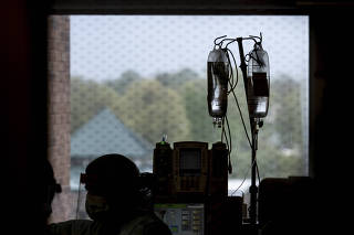 A patient's room at a hospital in Delaware, April 30, 2020. (Erin Schaff/The New York Times)