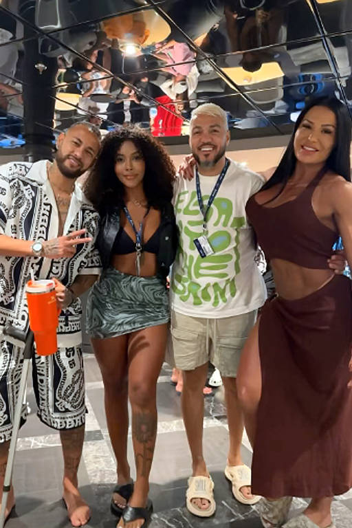 Neymar, Giovanna Jacobina, Belo e Gracyanne Barbosa