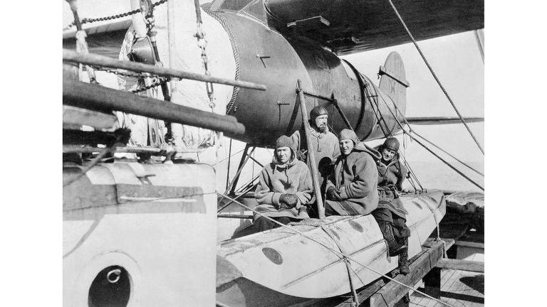Aviadores pioneiros da Antártida; os voos de Hubert Wilkins para a Antártida marcaram uma nova era de exploração no continente, embora muitas de suas descobertas tenham se mostrado mais tarde imprecisas