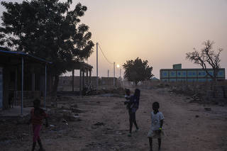 A neighborhood in Ouagadougou, Burkina Faso, where displaced people fleeing violence have settled, Jan. 29, 2022. (Malin Fezehai/The New York Times)