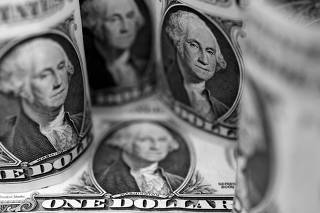 FILE PHOTO: Illustration shows U.S. Dollar banknotes