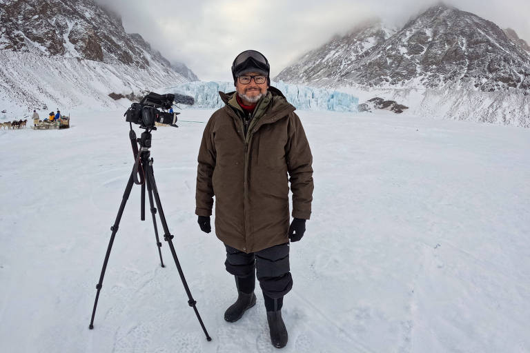 Ernesto Paglia, em nova minissérie, vai à Groenlândia ver de perto crise climática