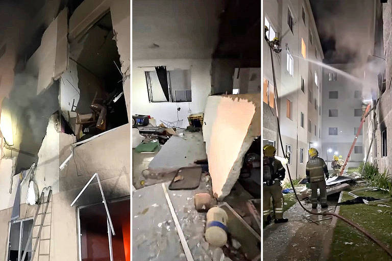 Explosão de gás em condomínio de Porto Alegre fere nove pessoas e torre pode desabar