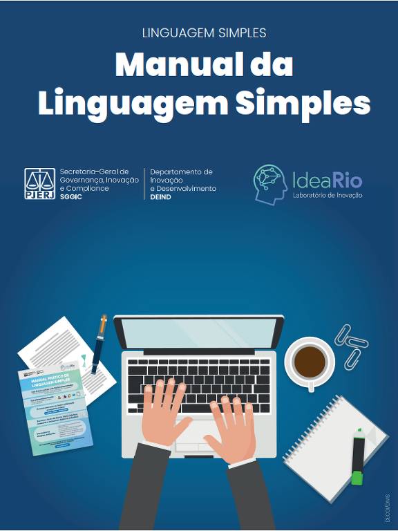 Capa do 'Manual da Linguagem Simples' criado pelo TJ-RJ
