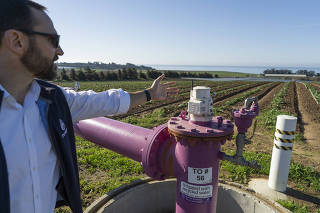 Brian Lockwood, who has been the general manager of the Pajaro Valley Water Management Agency for 18 years, in Pajaro Valley, Calif., on Dec. 22, 2023. (Nathan Weyland/The New York Times)