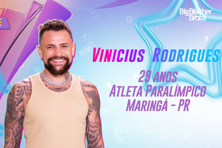 BBB 24: Vinicius Rodrigues, paratleta, é confirmado no reality