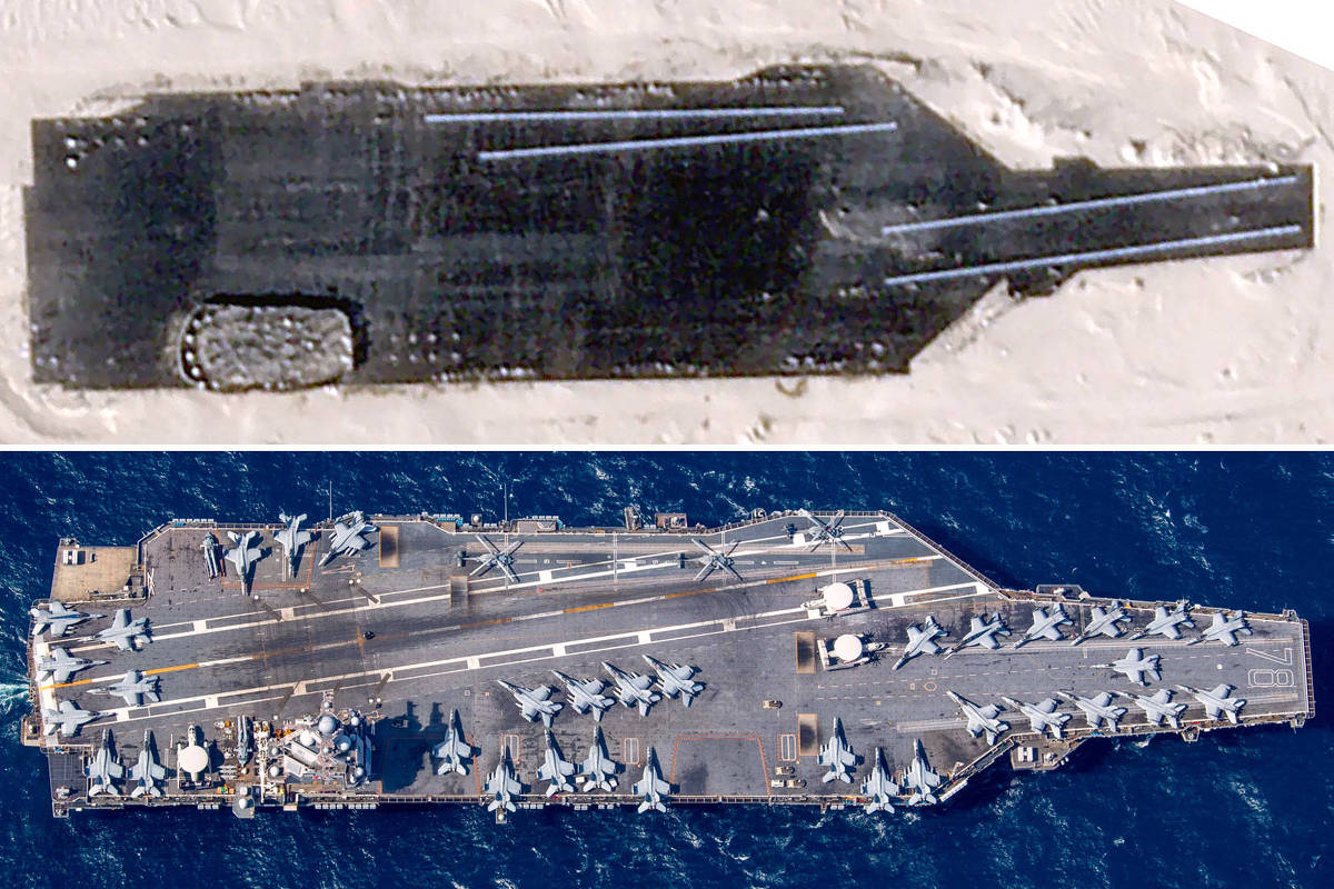 China faz alvo do tamanho do maior porta-aviões do mundo - 08/01/2024 -  Mundo - Folha