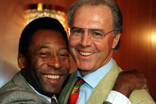 Pele and Beckenbauer