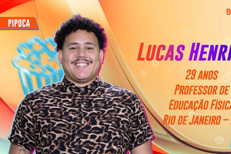 O carioca Lucas Henrique tem 29 anos e é professor de educação física
