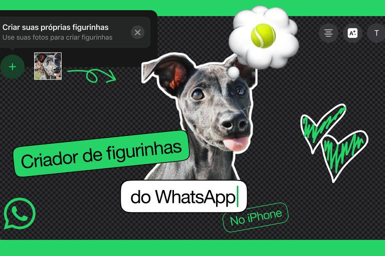 WhatsApp lança ferramenta para criar figurinha no próprio app; veja como usar