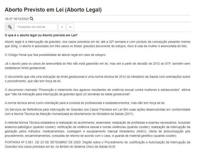 Prefeitura de SP recua e derruba orientação contra aborto legal acima de 22 semanas
