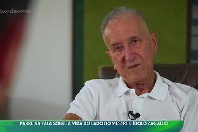 Carlos Alberto Parreira durante entrevista à TV Globo em 2024