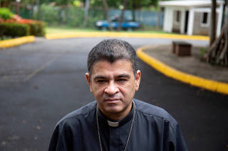 FILE PHOTO: Nicaraguan bishop, alleging police harassment, takes refuge at a Catholic church in Managua